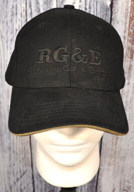 Lineman Storm Hat RG&E Groundhog Day Storm 2002 Black Fitted Size L/XL NEW